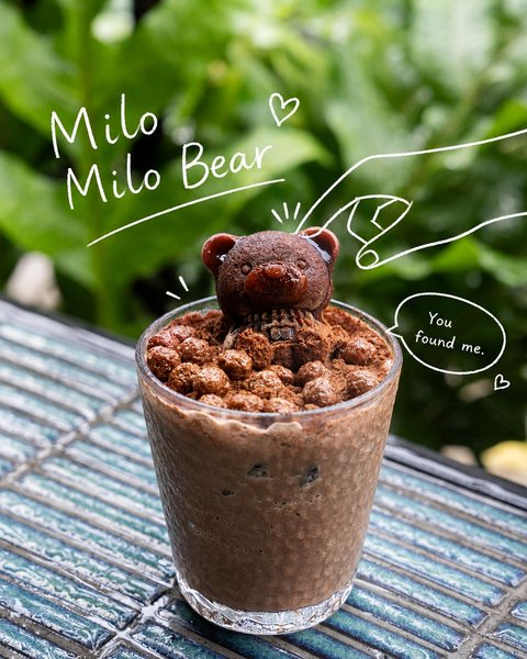 Milo Milo Bear iced drink